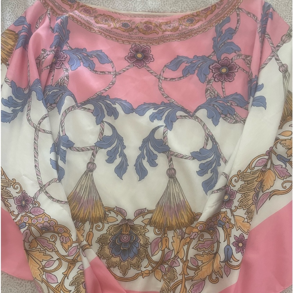 Silk colorful top .. looks beautiful with a pair of white pants